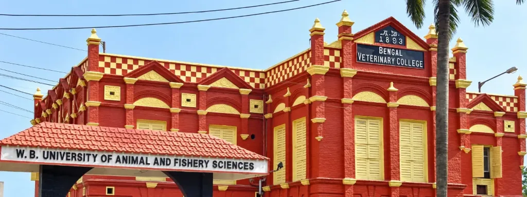 West Bengal University of Animal &
Fishery Sciences, Kolkata (BVSc & AH – Bachelor of Veterinary Science and Animal Husbandry)
